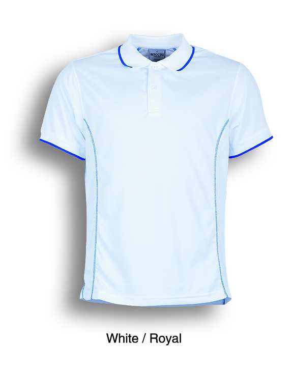 WHITE ROYAL, Polo Shirt, UPF: excellent protection, 160gsm, 100% breezeway polyester fabric,  Breathable, Draws Sweat from Body, Quick Dry